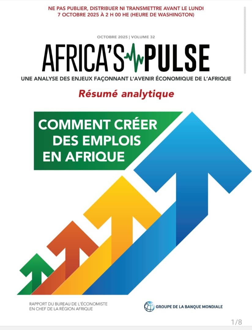 La croissance de l’Afrique subsaharienne reste soutenue, mais la région doit faire face au défi pressant de l’emploi, selon une publication d’AFRICA’S PULSE relayée par la Banque Mondiale. La croissance de l’Afrique subsaharienne reste soutenue, mais la région doit faire face au défi pressant de l’emploi, selon une publication d’AFRICA’S PULSE relayée par la Banque Mondiale.